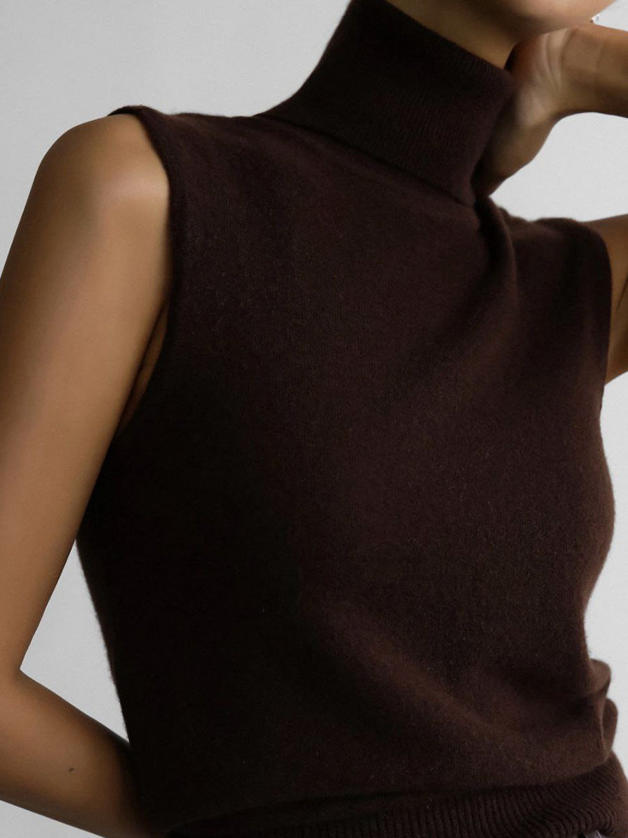 Madelief Mock Neck Knit Sweater Twinset