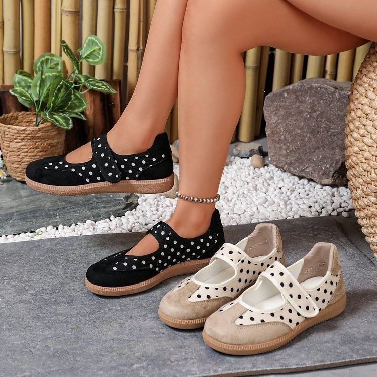 Kelli Polka Dot Mary Jane Flats
