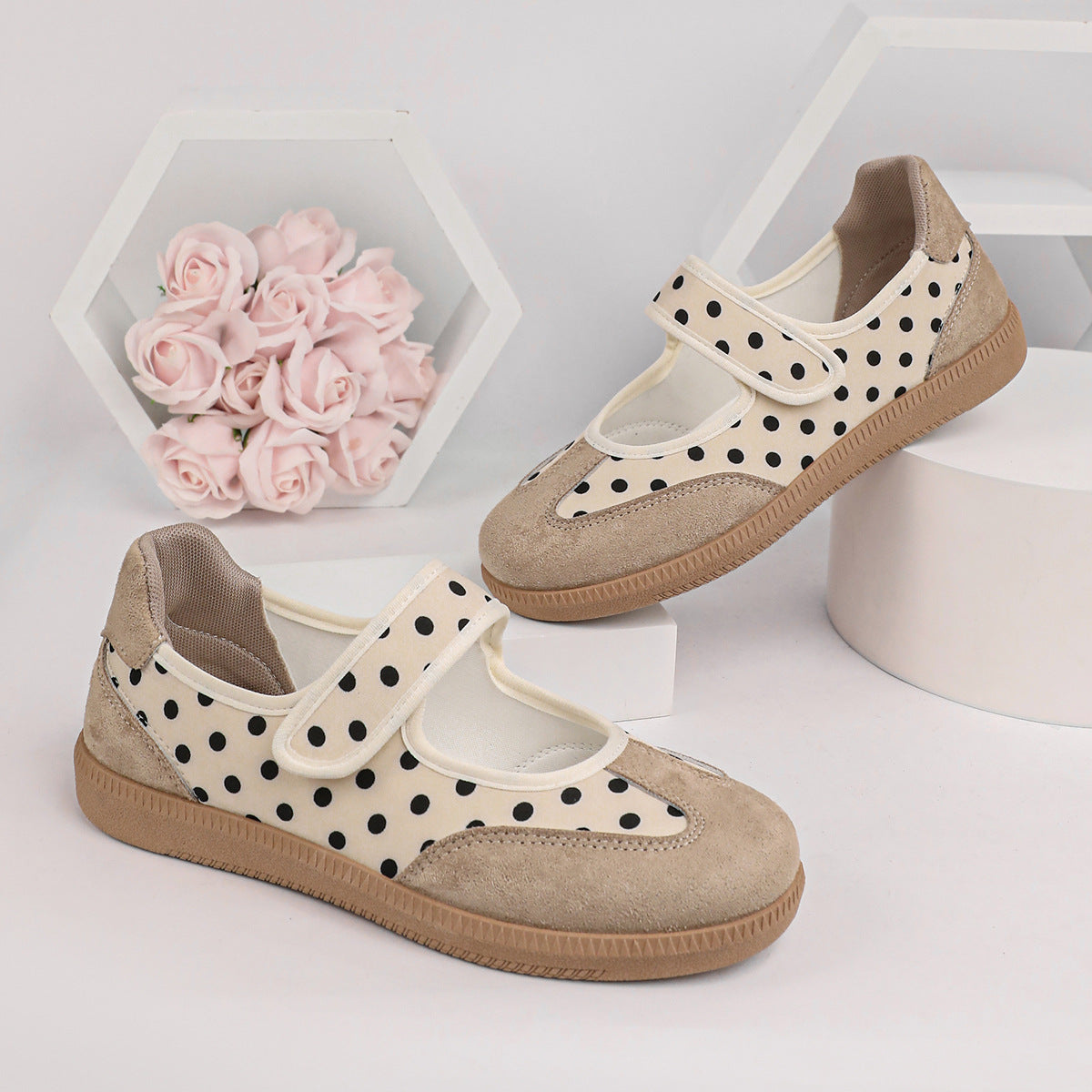Kelli Polka Dot Mary Jane Flats