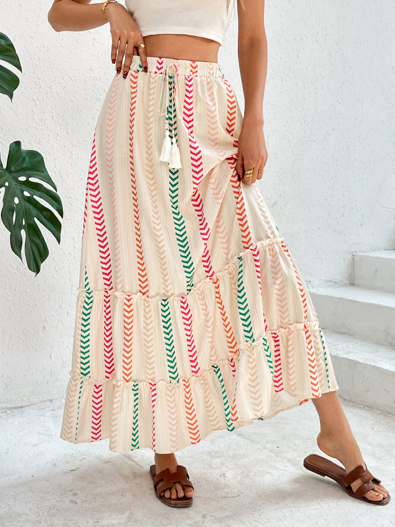 Vivian Boho Flow Maxi Skirt