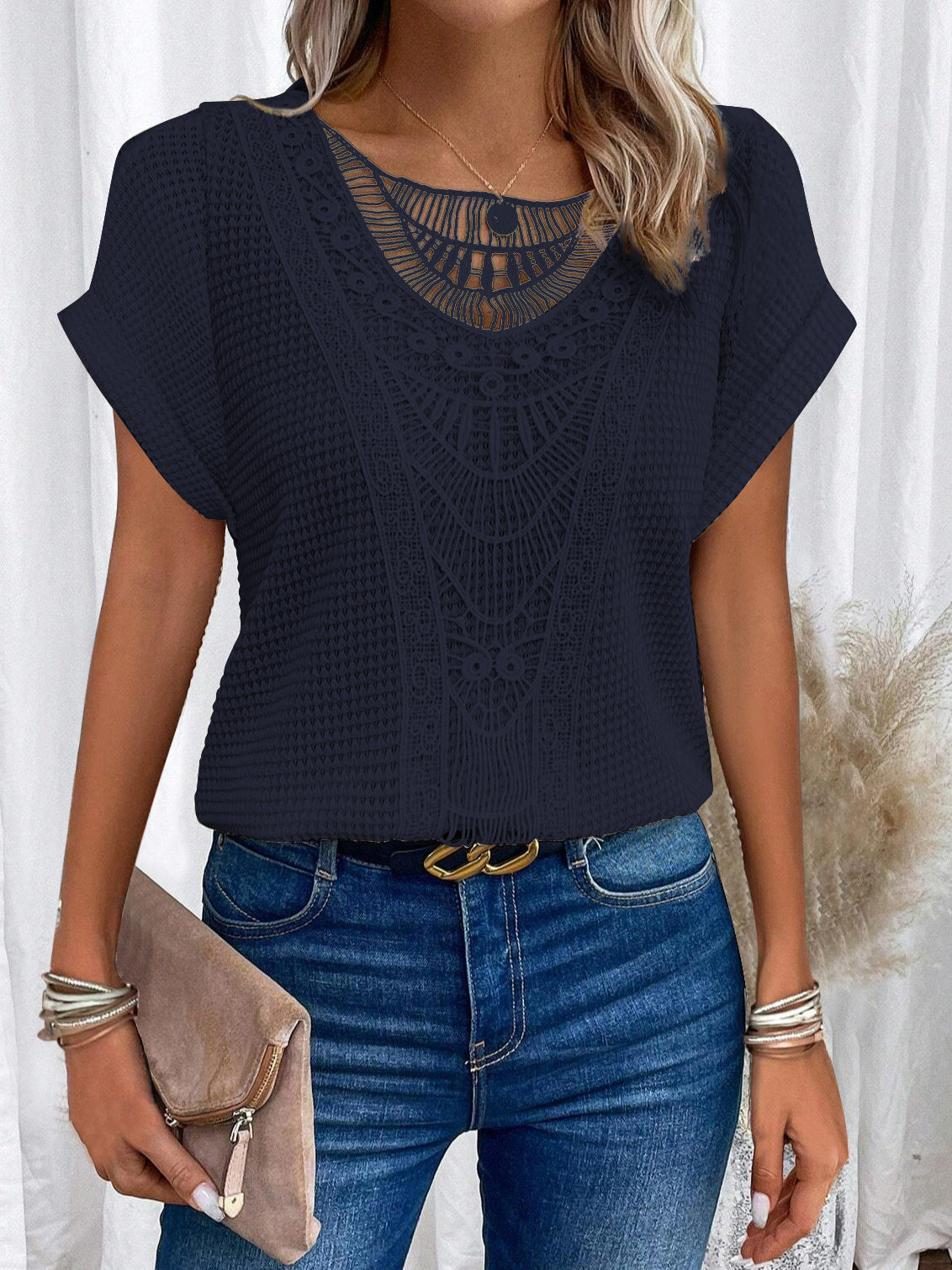 Serena Textured Lace Comfort Top