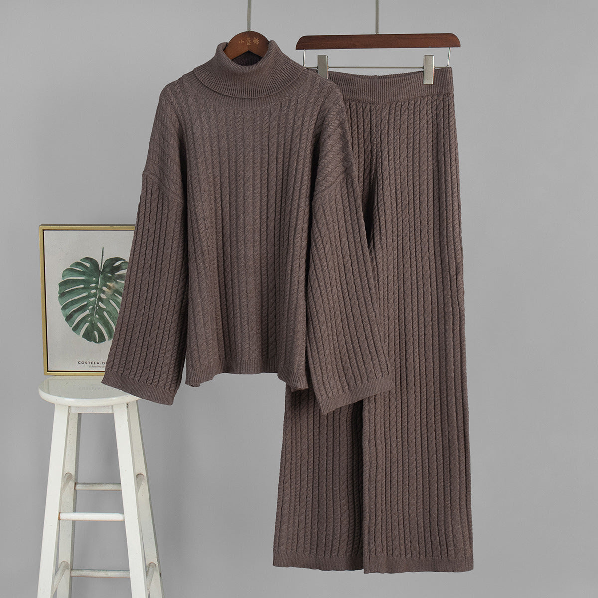 Venetia Cable Knit Sweater and Pants Set