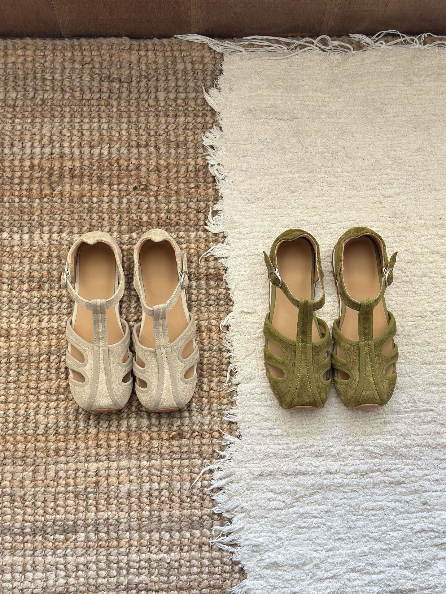 Odelle Suede Cutout Sandals