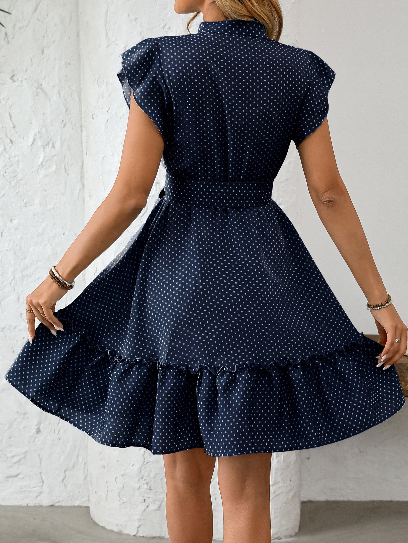 Bloom Polka Dot Ruffle Dress