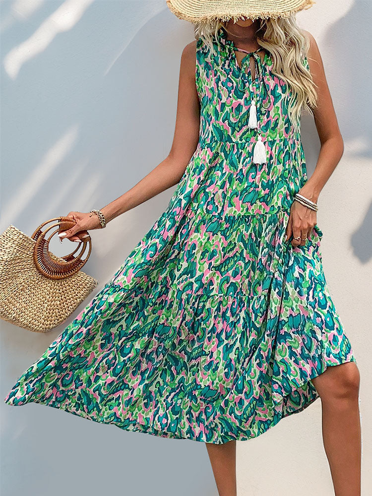 Arlene Printed Resort Midi Dress