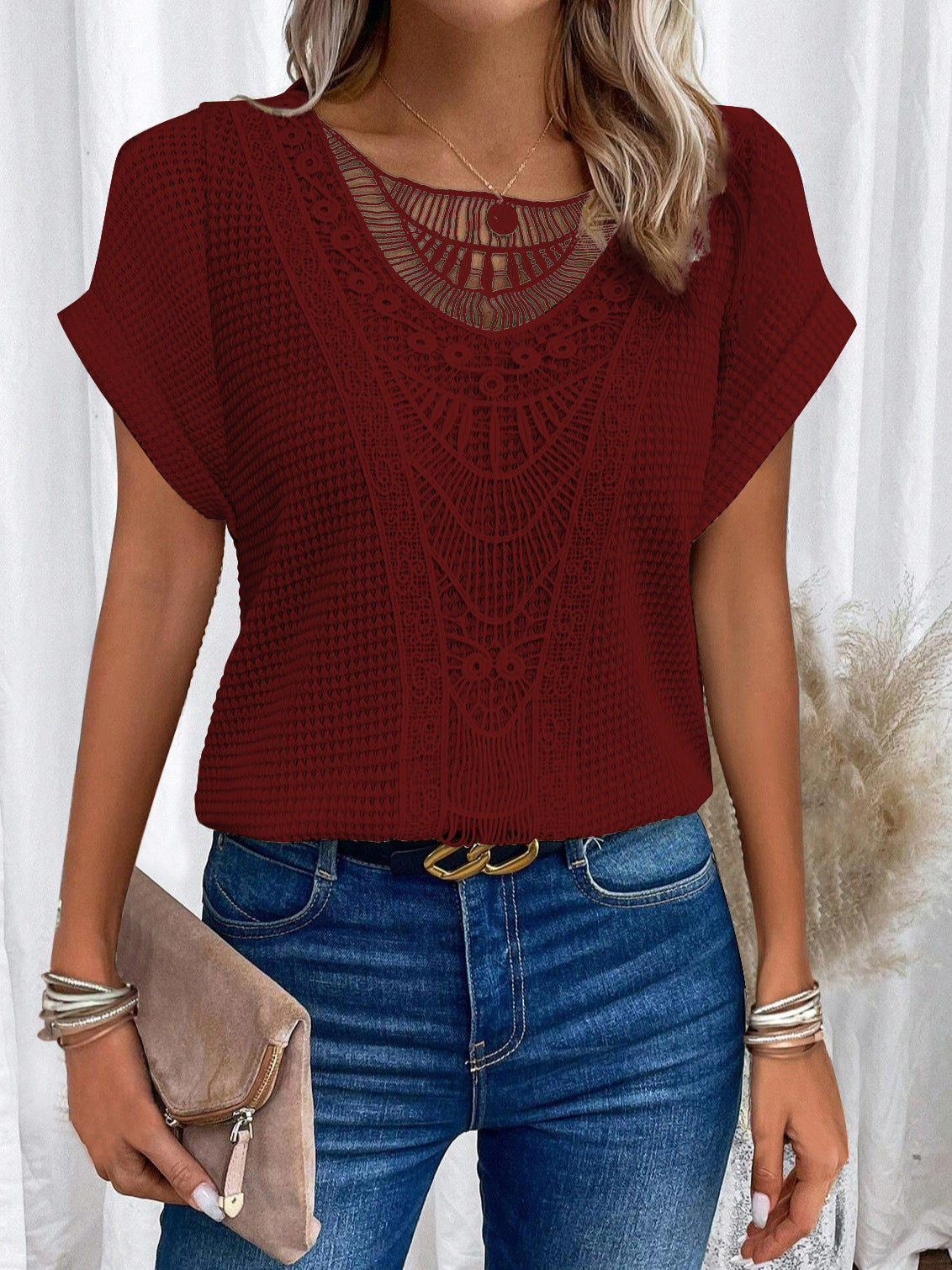 Serena Textured Lace Comfort Top