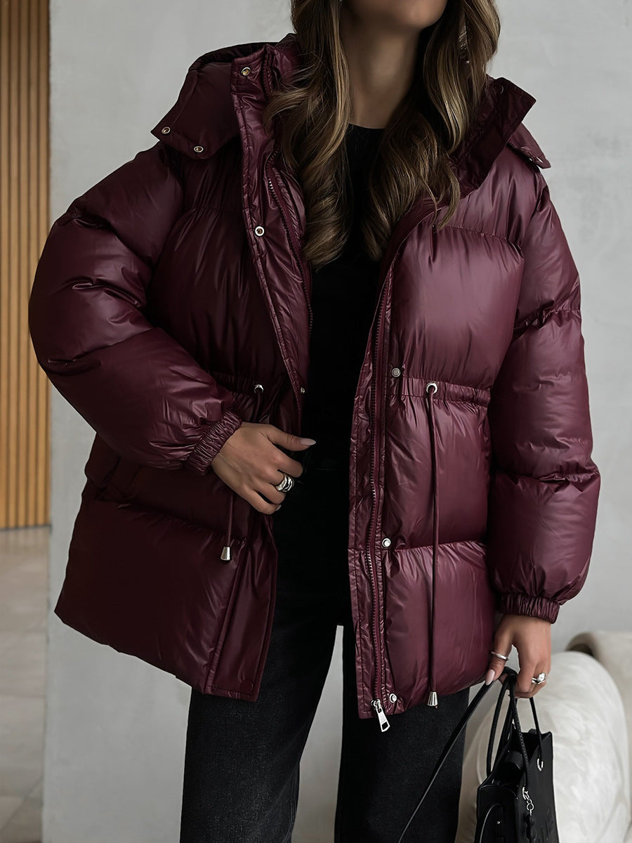 Arden Drawstring Waist Puffer Jacket