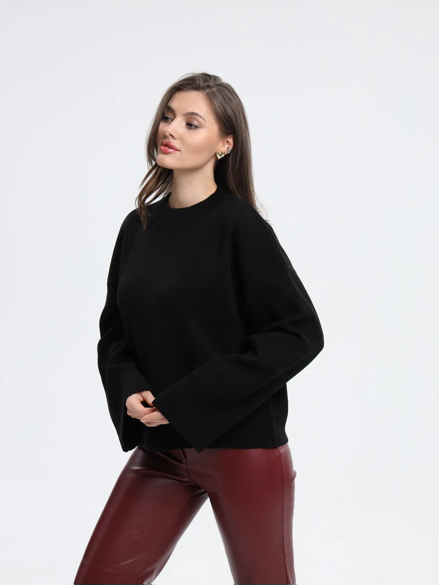 Margo & Main – ribbed-cuff oversized pullover sweater, additional view 18, US women's sizes