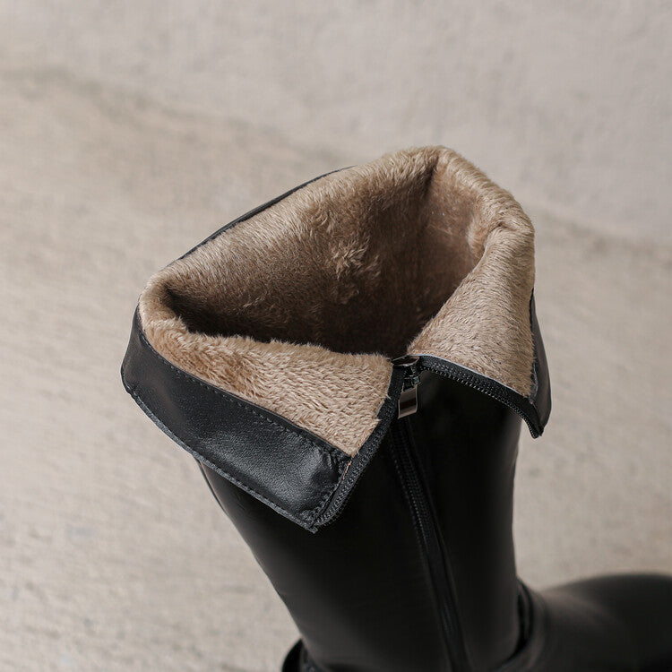 Vivienne Buckle Strap Knee-High Riding Boots