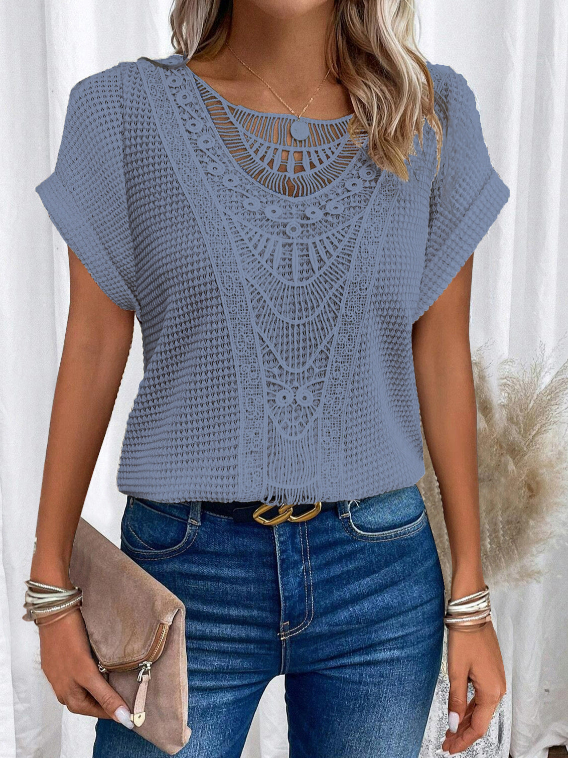 Serena Textured Lace Comfort Top