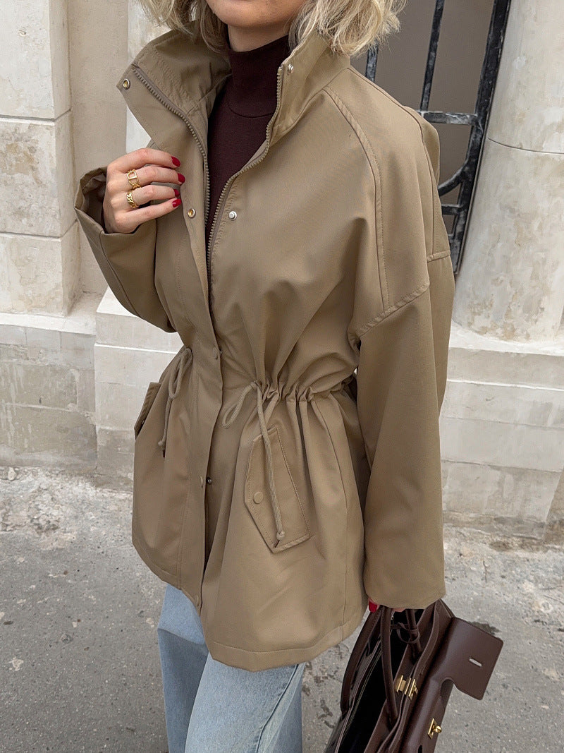 Armelle Cotton Drawstring Utility Jacket