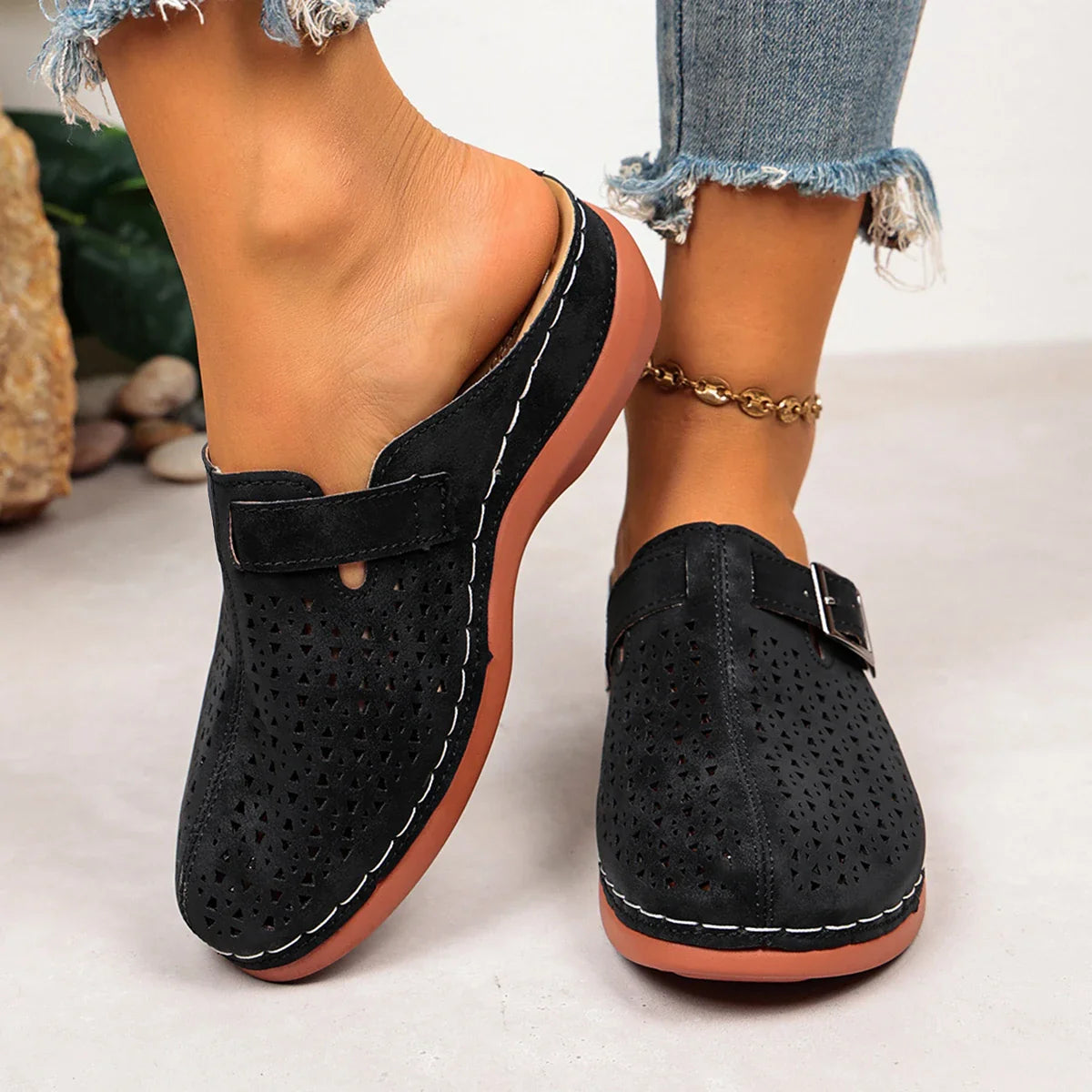 Calista Breathable Slip-On Clogs