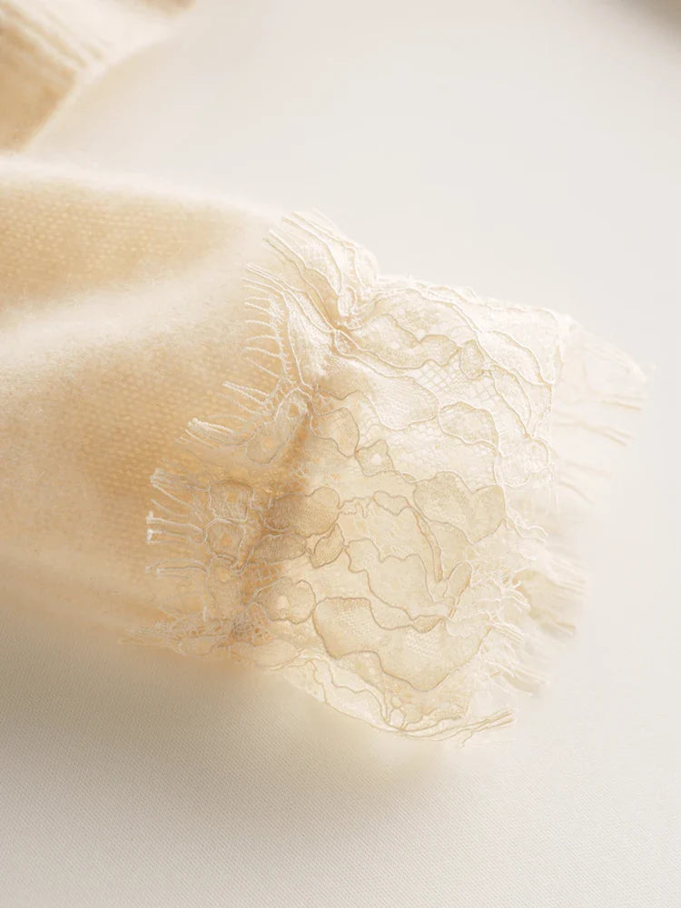 Amelia Cashmere Lace Cardigan