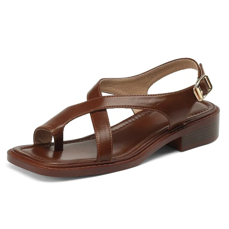 Susan Leather-Look Slingback Sandals