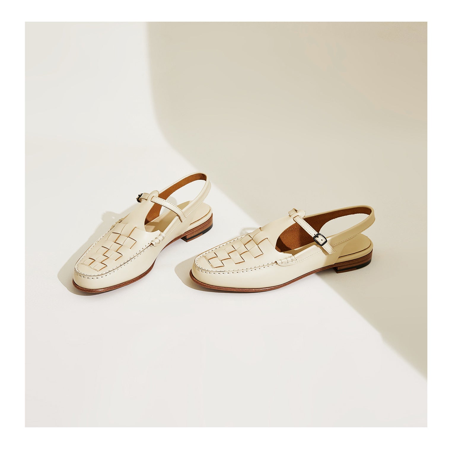 Patricia Woven Slingback Loafer Sandals