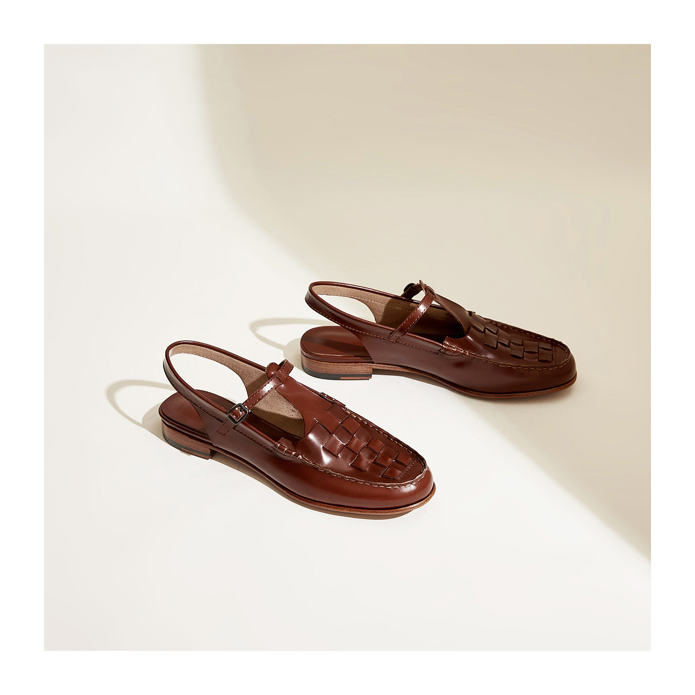Patricia Woven Slingback Loafer Sandals