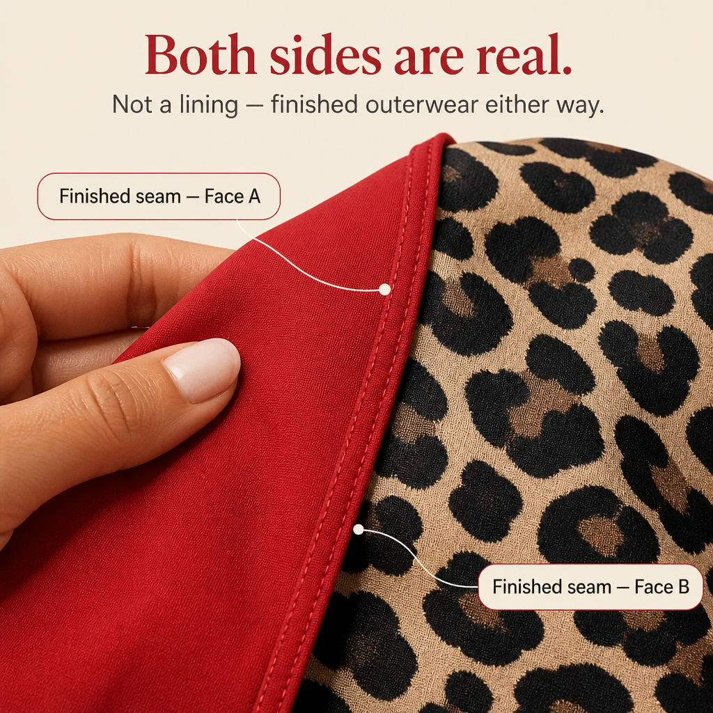 Oriel Reversible Leopard Hooded Coat
