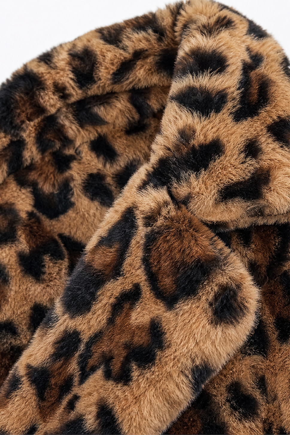 Berenice Leopard Faux Fur Longline Coat