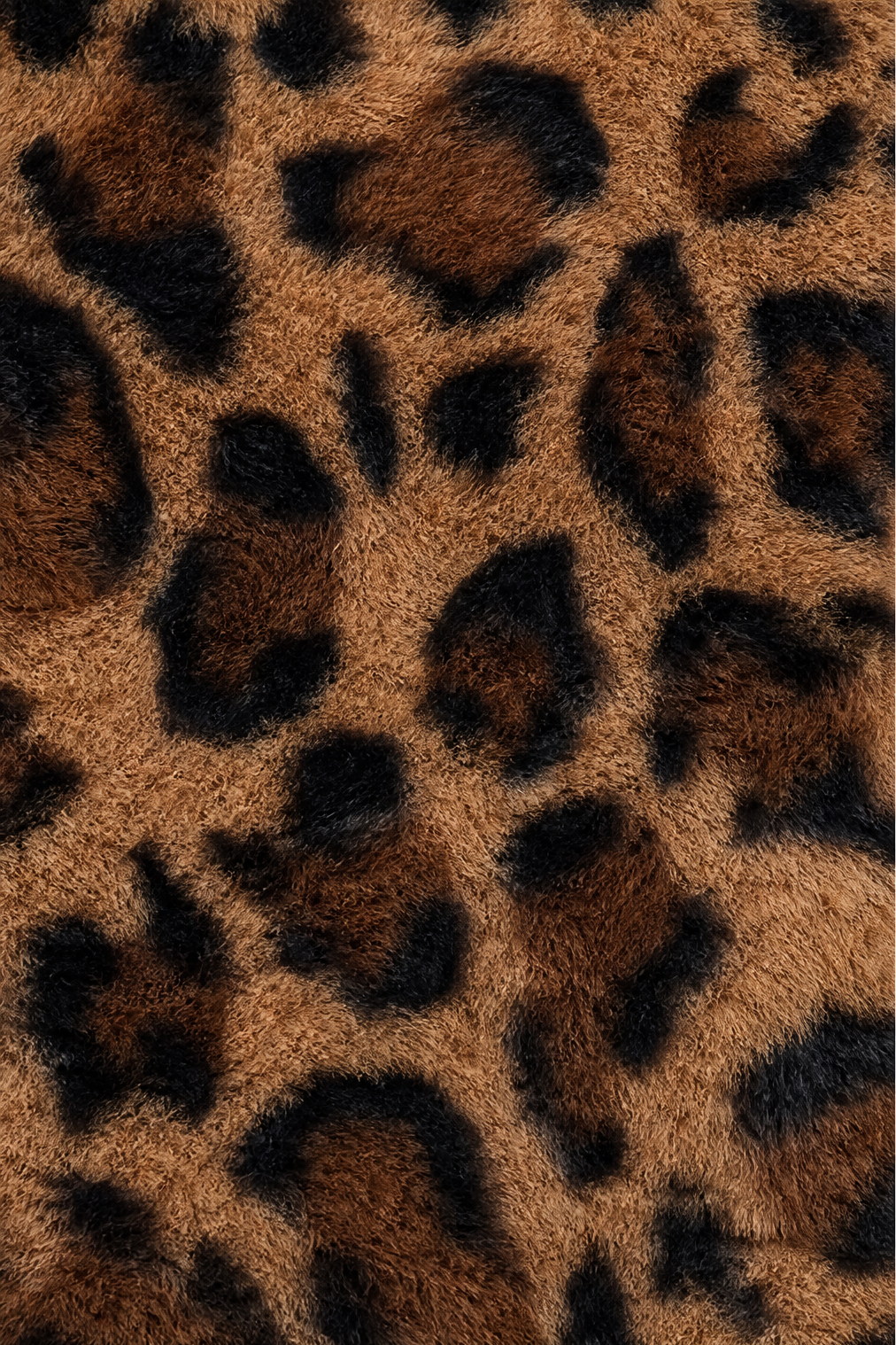 Berenice Leopard Faux Fur Longline Coat
