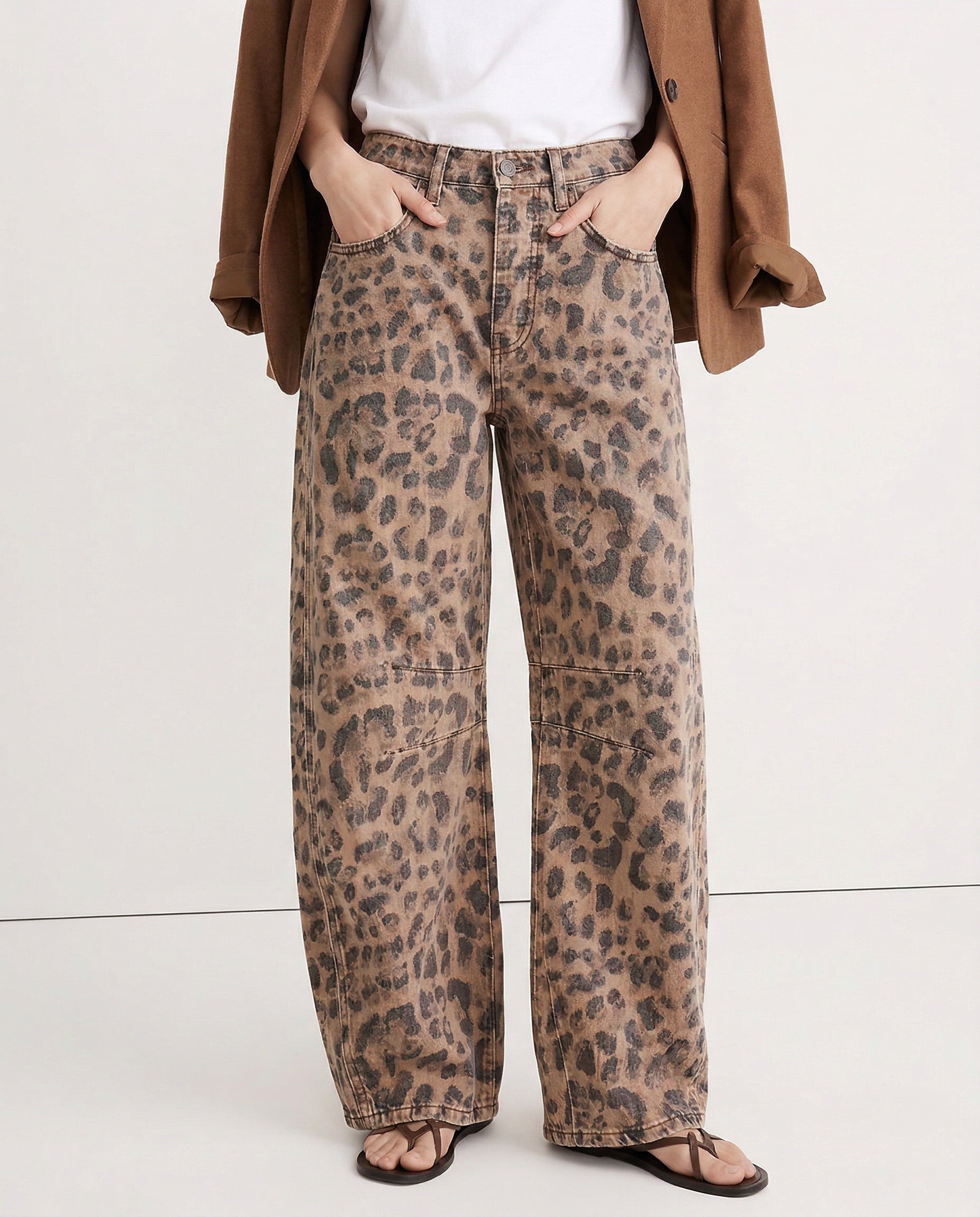 Kathleen Sculpted Barrel Leg Denim Jeans