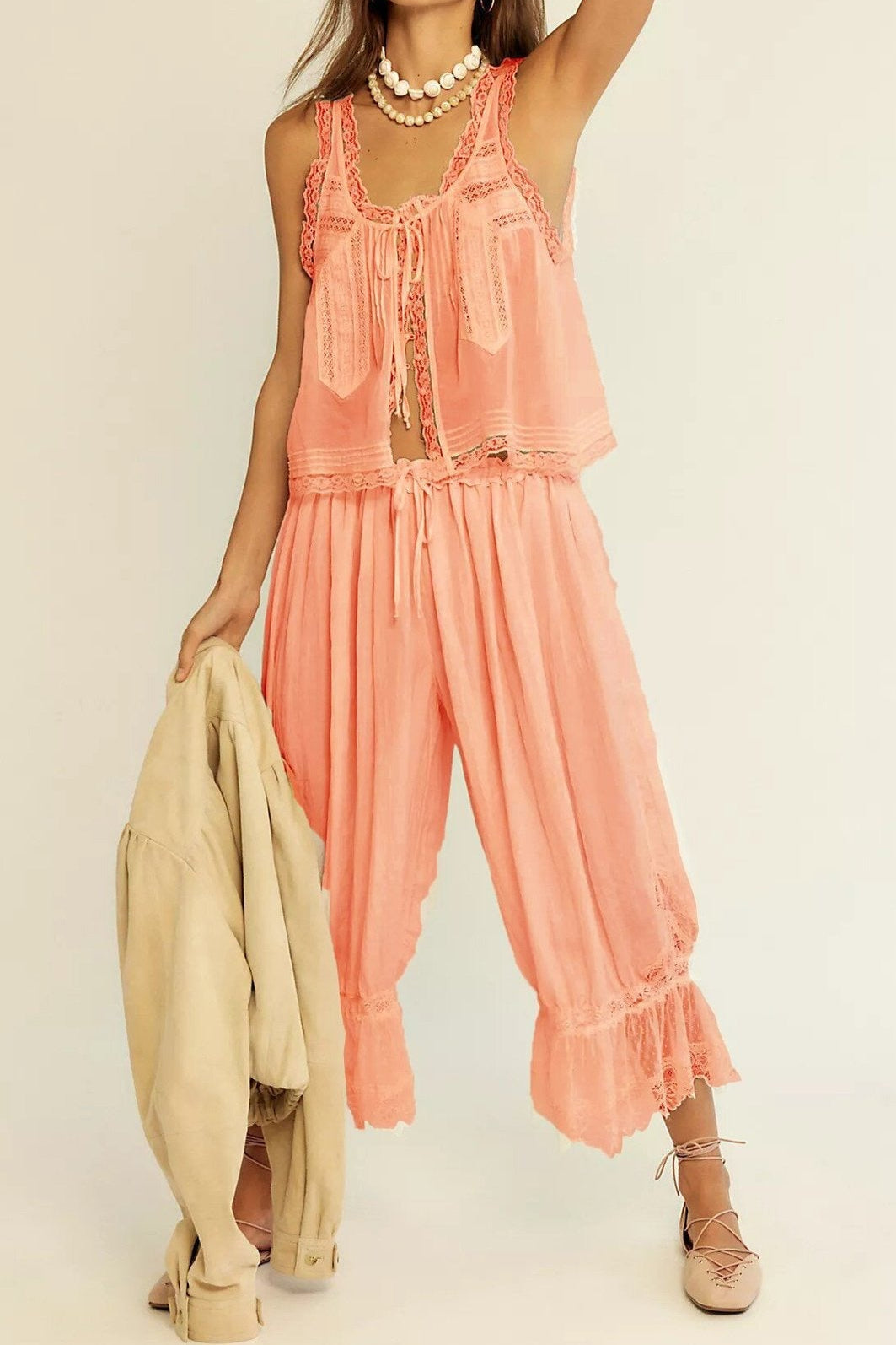 Joyce Lace Two-Piece Set