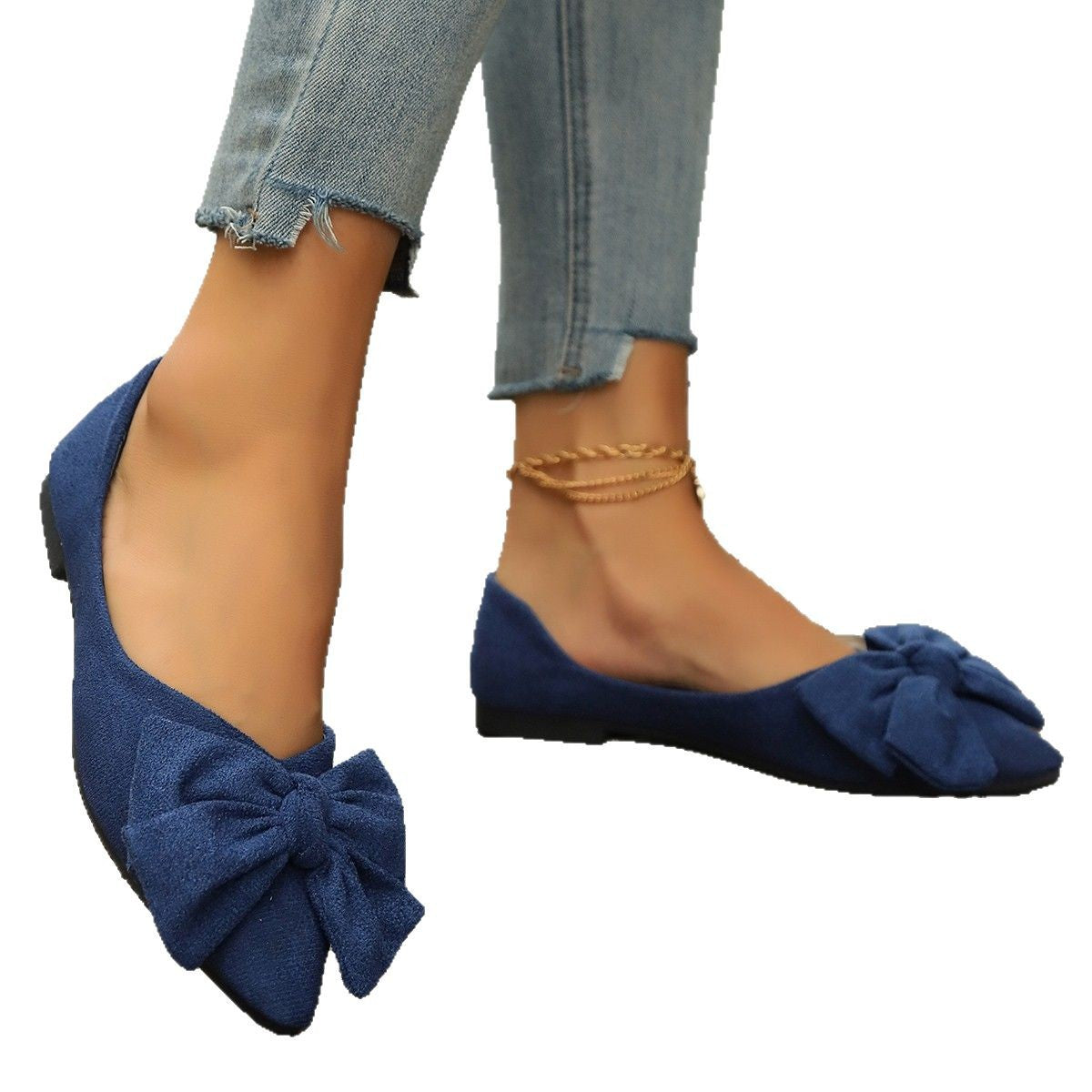 Doris Bow Detail Ballet Flats