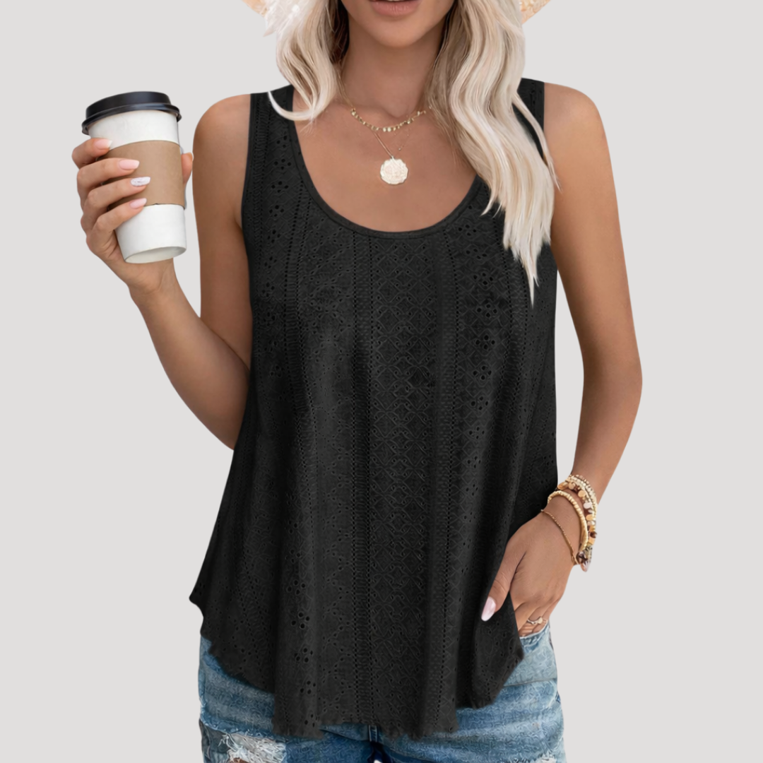 Dorothy Eyelet Swing Tank Top