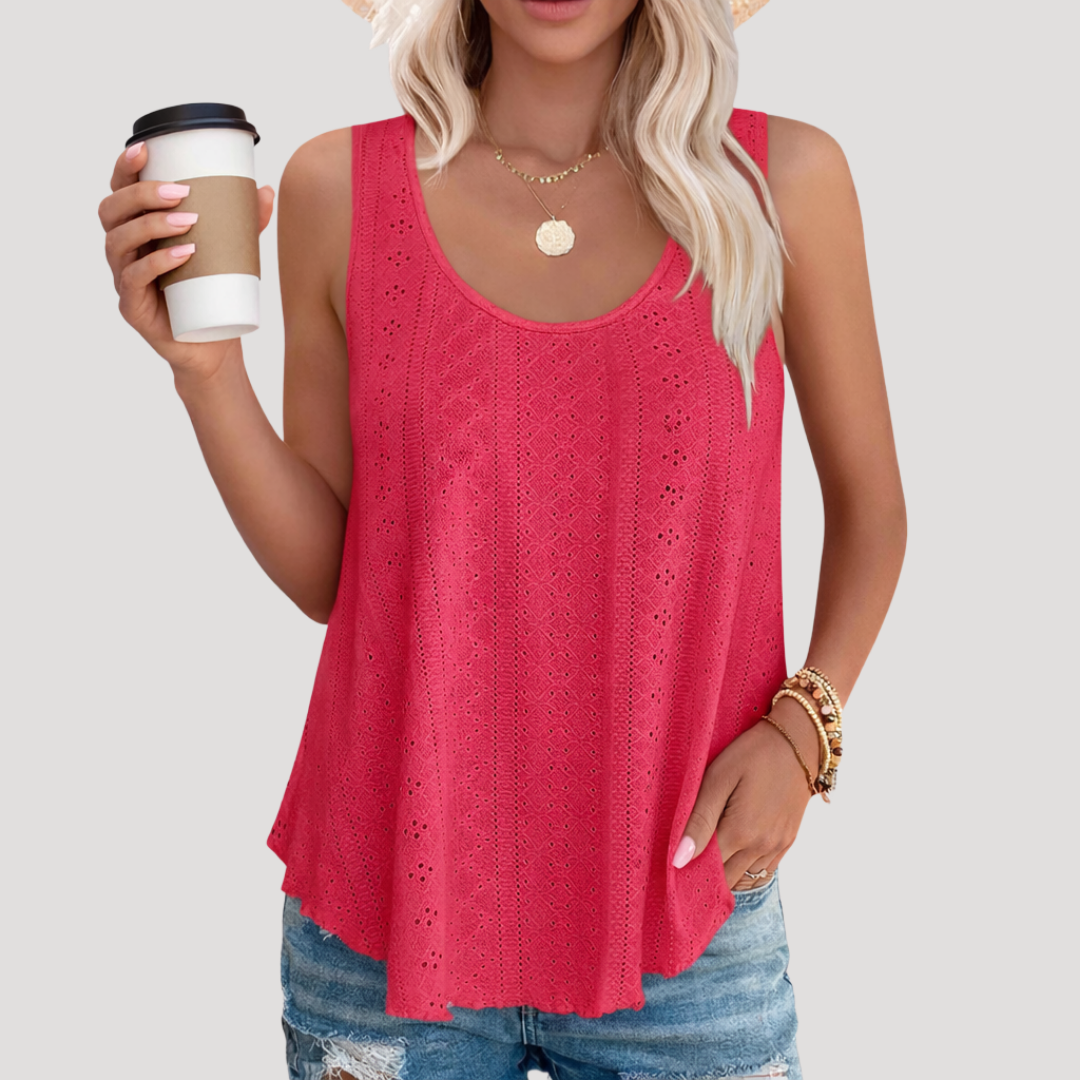 Dorothy Eyelet Swing Tank Top