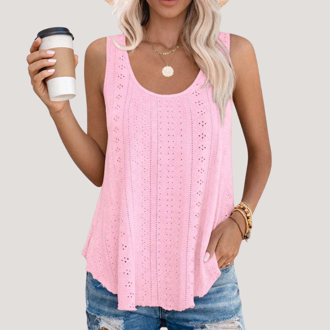 Dorothy Eyelet Swing Tank Top
