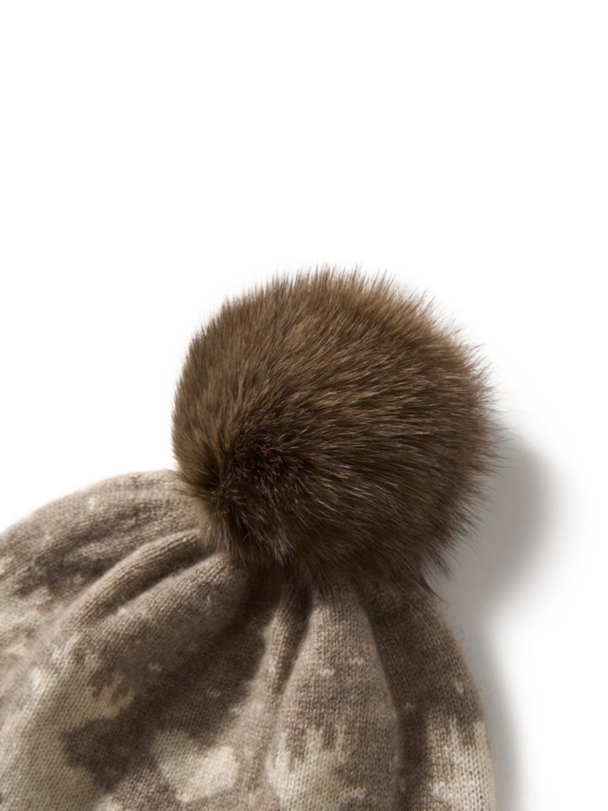 Honora Cashmere Reindeer Pom Pom Beanie