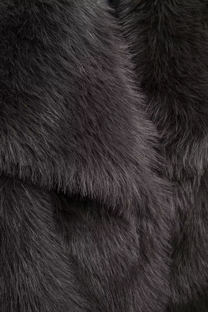 Margo & Main – faux fur wide collar short coat, additional view 31, US women's sizes