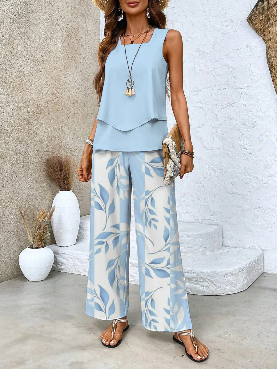 Elena Relaxed 2-Piece Wide Leg Set