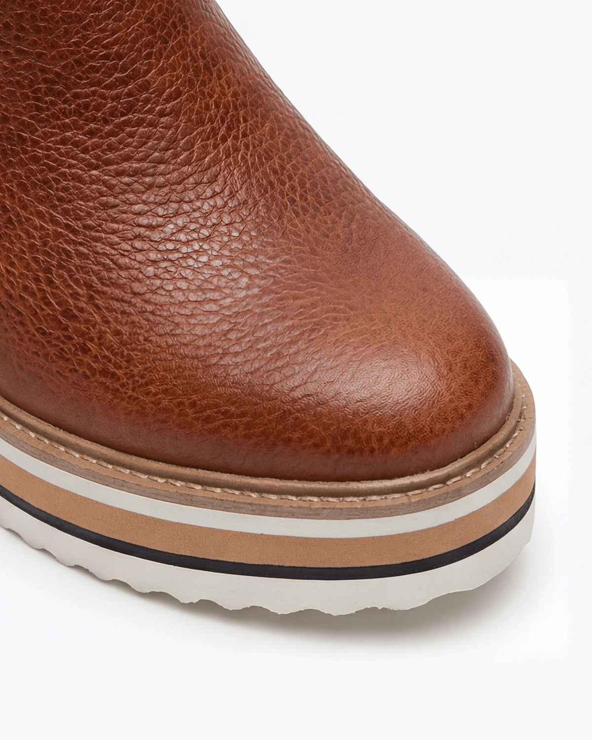 Margo & Main – Dark Brown platform wedge ankle boots wedge sole close-up, US women's sizes