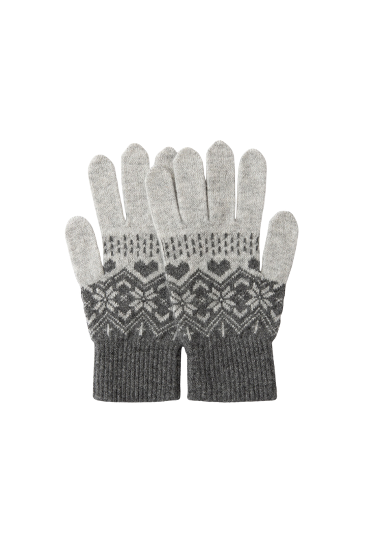 Octavia Cashmere Snowflake Knit Gloves