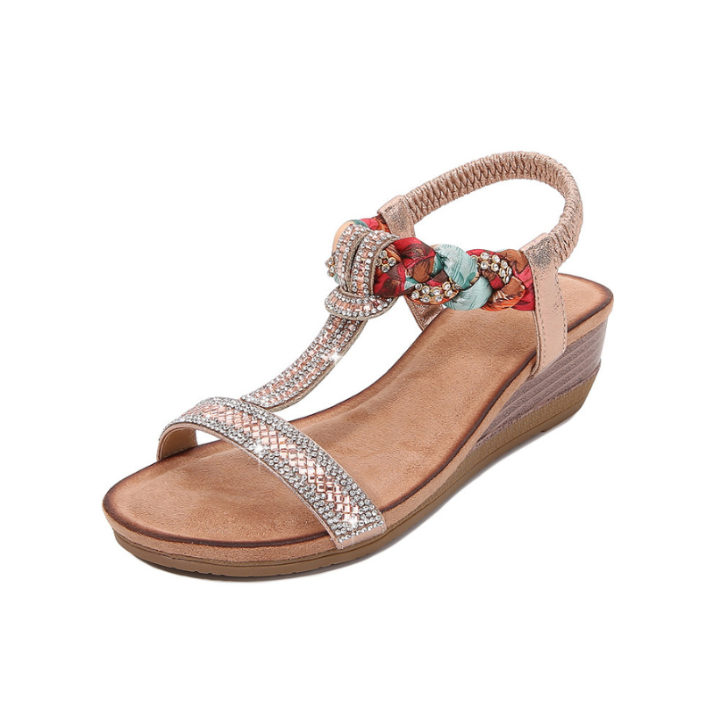 Paula Cushioned Wedge Sandals