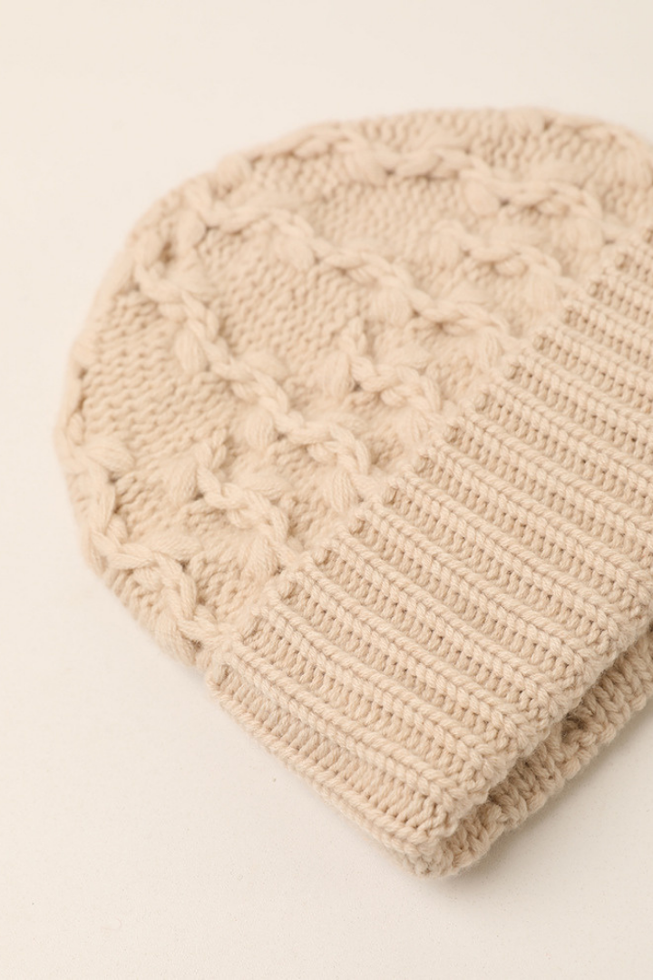 Harmony Cashmere Blend Cable Beanie