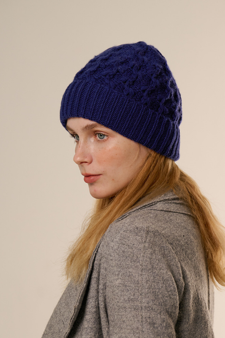 Harmony Cashmere Blend Cable Beanie