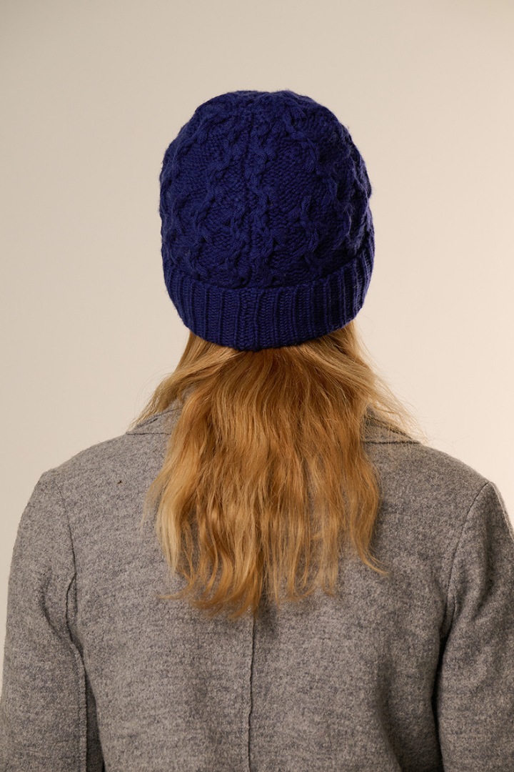 Harmony Cashmere Blend Cable Beanie