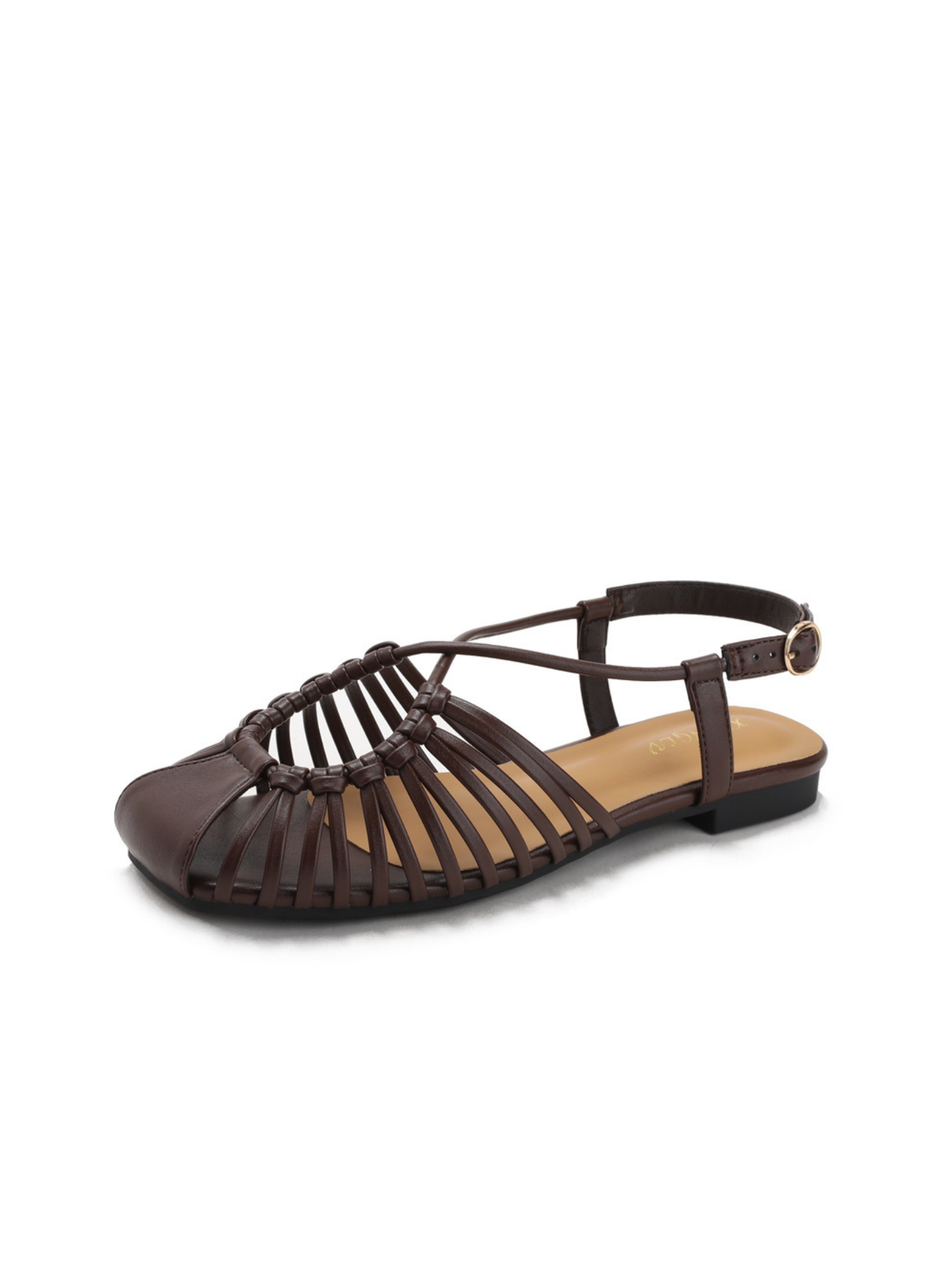 Pauline Woven Cage Flat Slingback Sandals