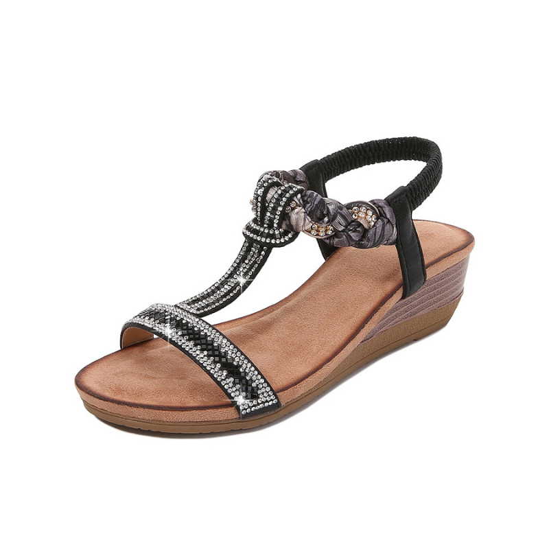 Paula Cushioned Wedge Sandals