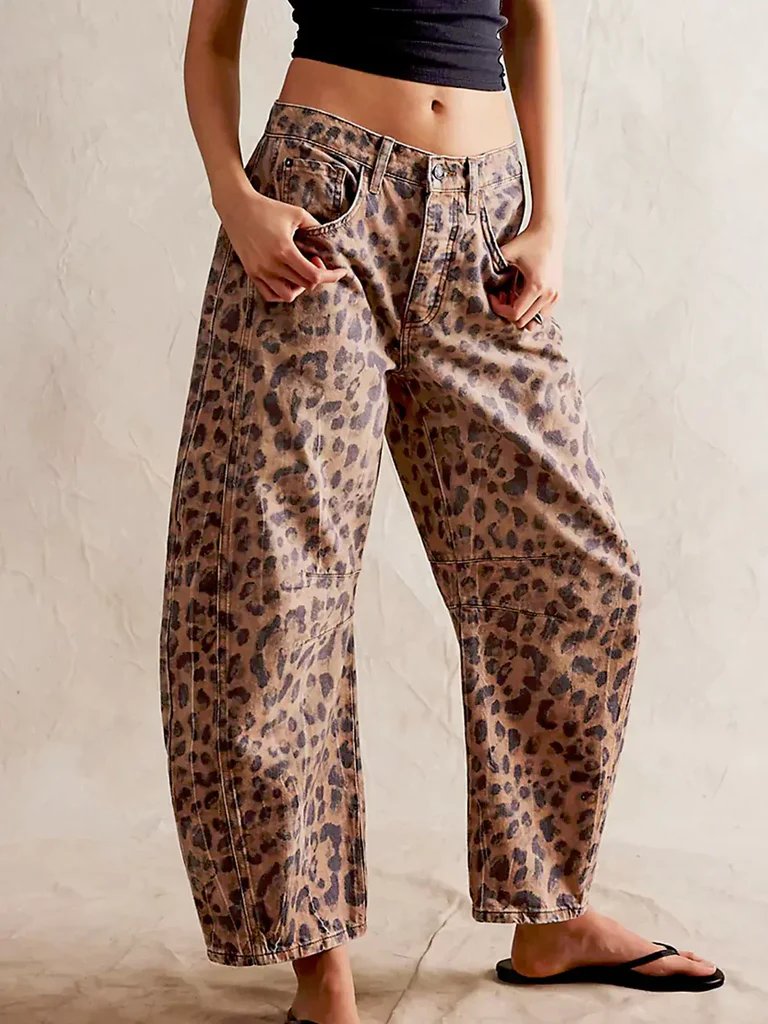 Kathleen Sculpted Barrel Leg Denim Jeans