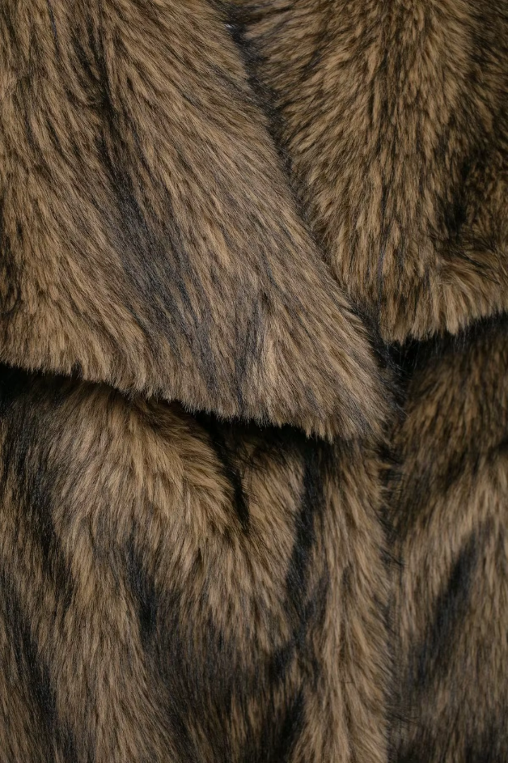 Margo & Main – faux fur wide collar short coat, additional view 21, US women's sizes