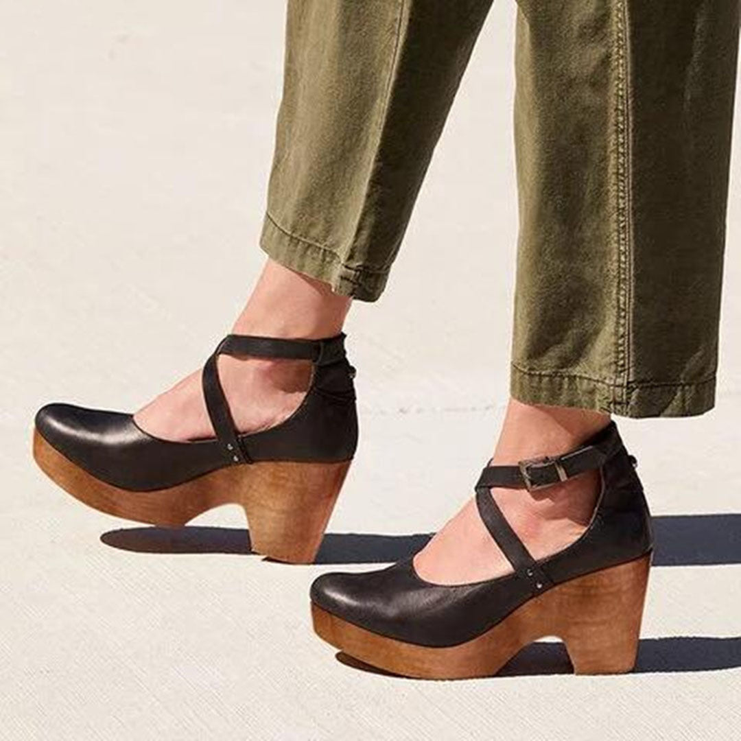 Hollis Platform Mary Jane Heels