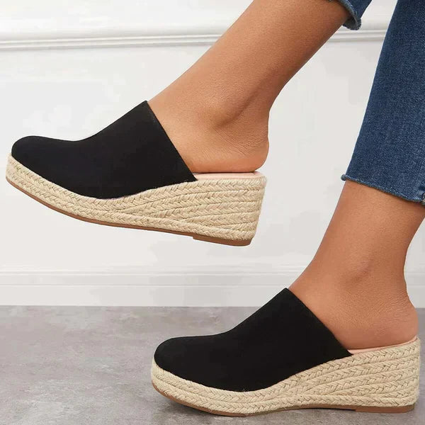 Nerissa Espadrille Wedge Mules