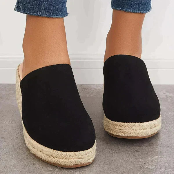 Nerissa Espadrille Wedge Mules