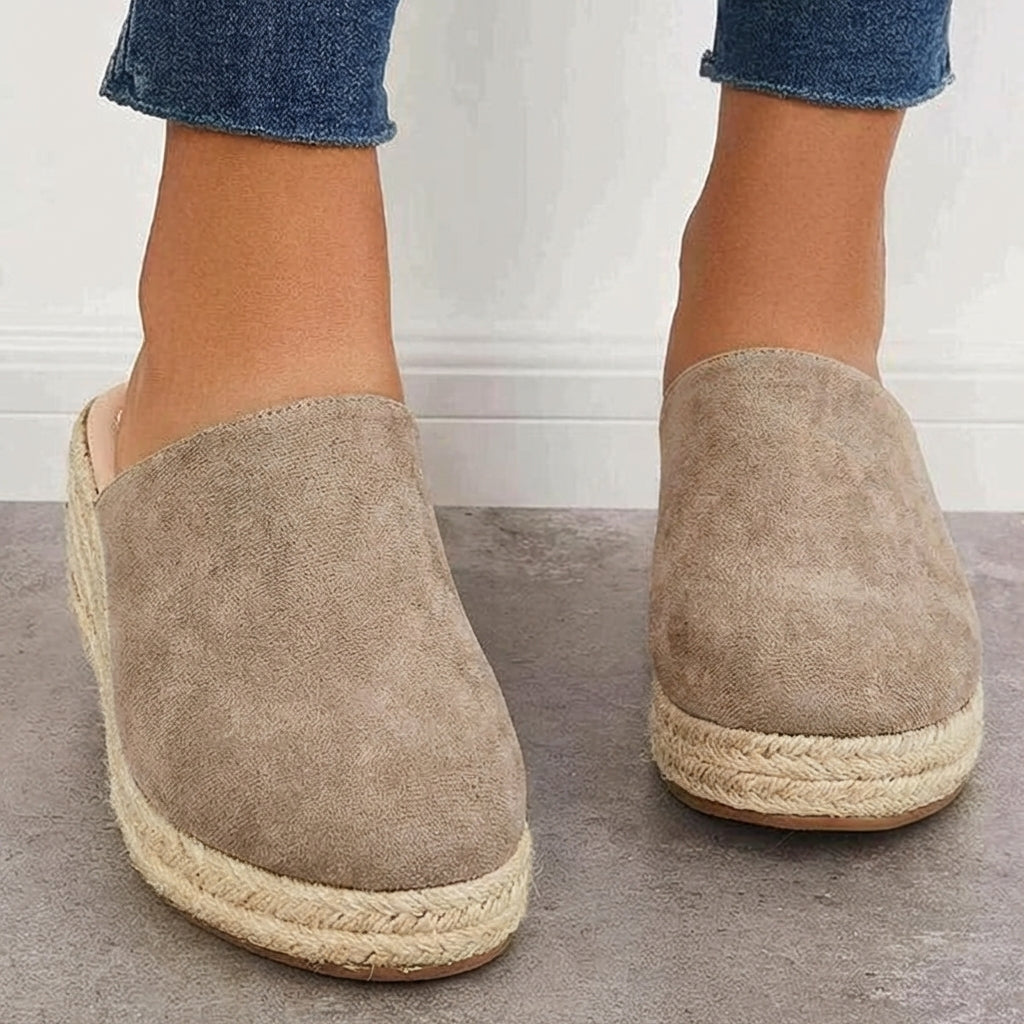 Nerissa Espadrille Wedge Mules