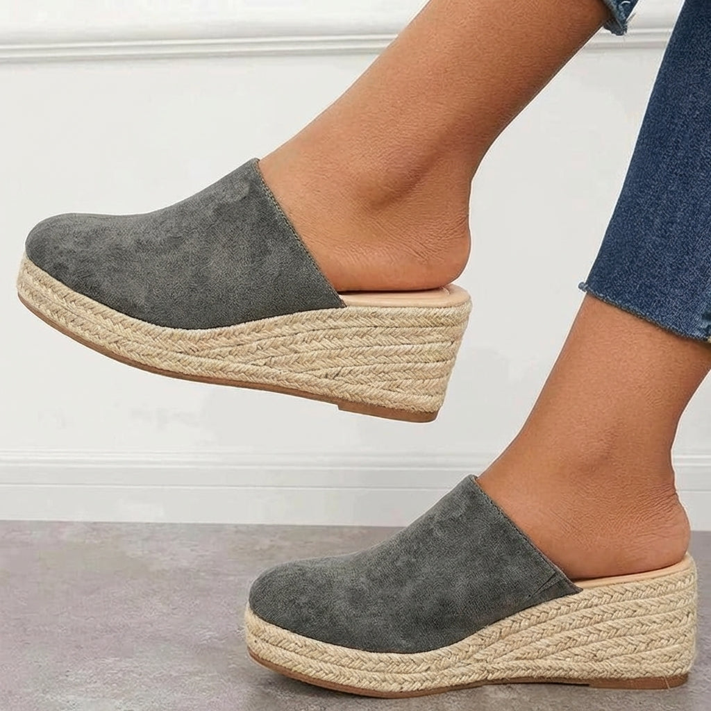 Nerissa Espadrille Wedge Mules