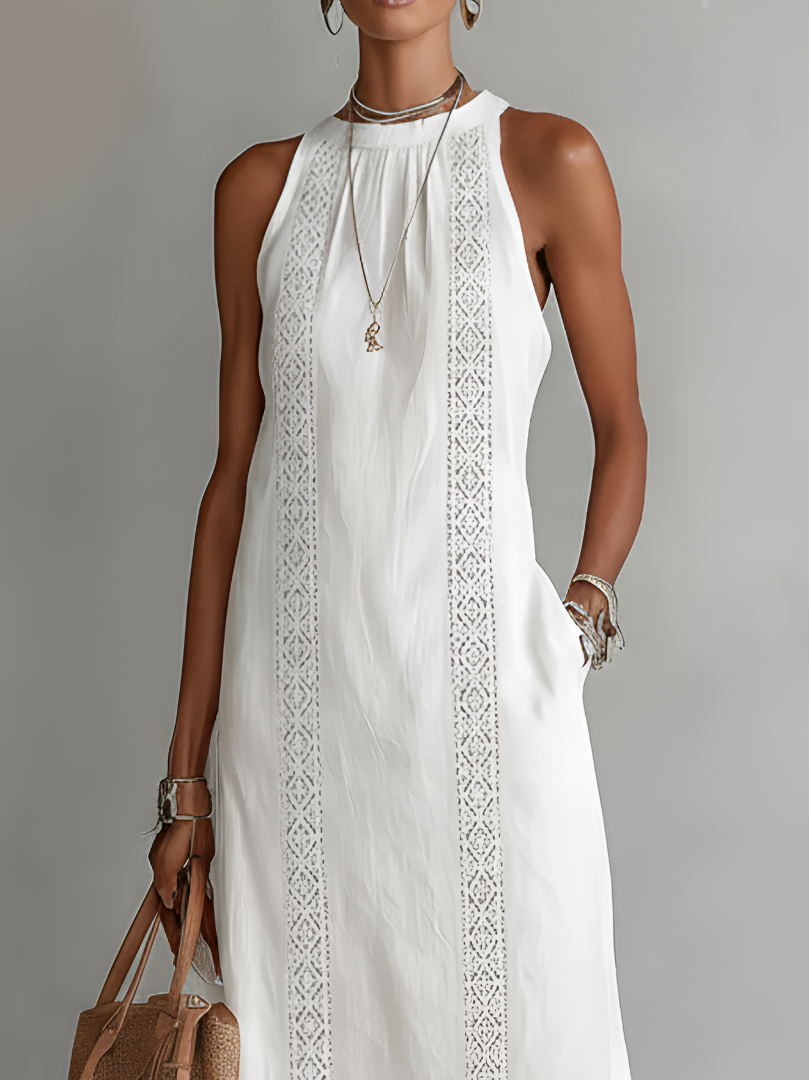 Carina Linen Blend Midi Dress
