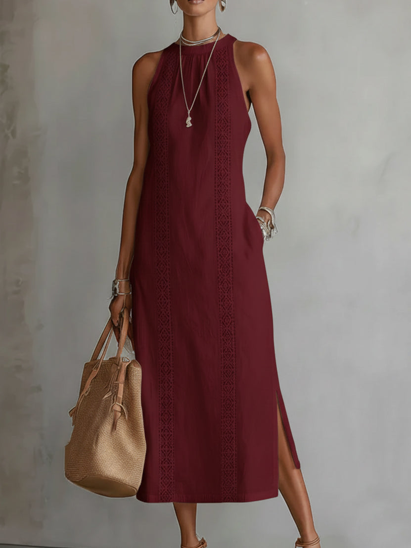 Carina Linen Blend Midi Dress