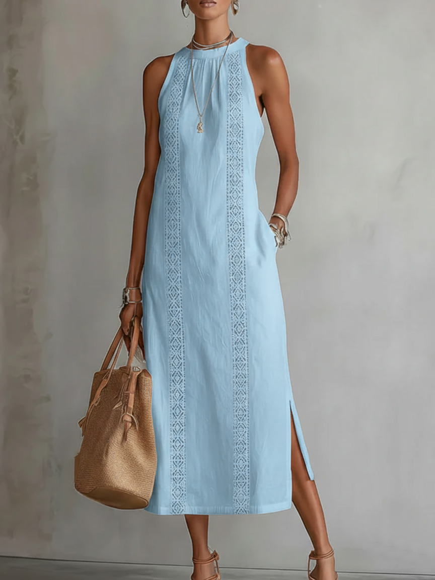 Carina Linen Blend Midi Dress